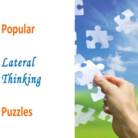 15lateralthinkingpuzzles 100225032437-phpapp01