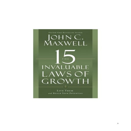 The 15 invaluable laws of growth