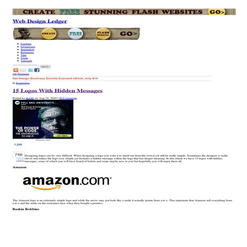 15 logos with hidden messages | inspiration