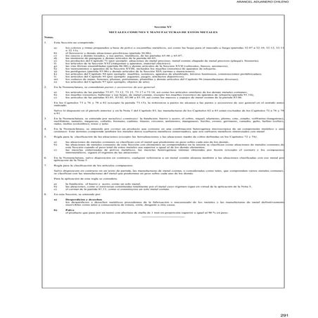 metales comunes y manufacturas de estos metales