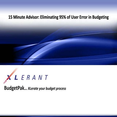 15 Min Advisor Better Budgeting