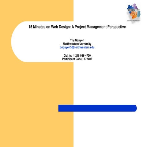 15 Minutes On Web Design