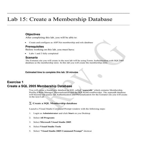 ( 15 ) Office 2007   Create A Membership Database