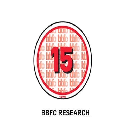 BBFC RESARCH