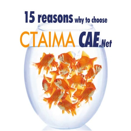15 reasons why to choose CTAIMA CAE.Net