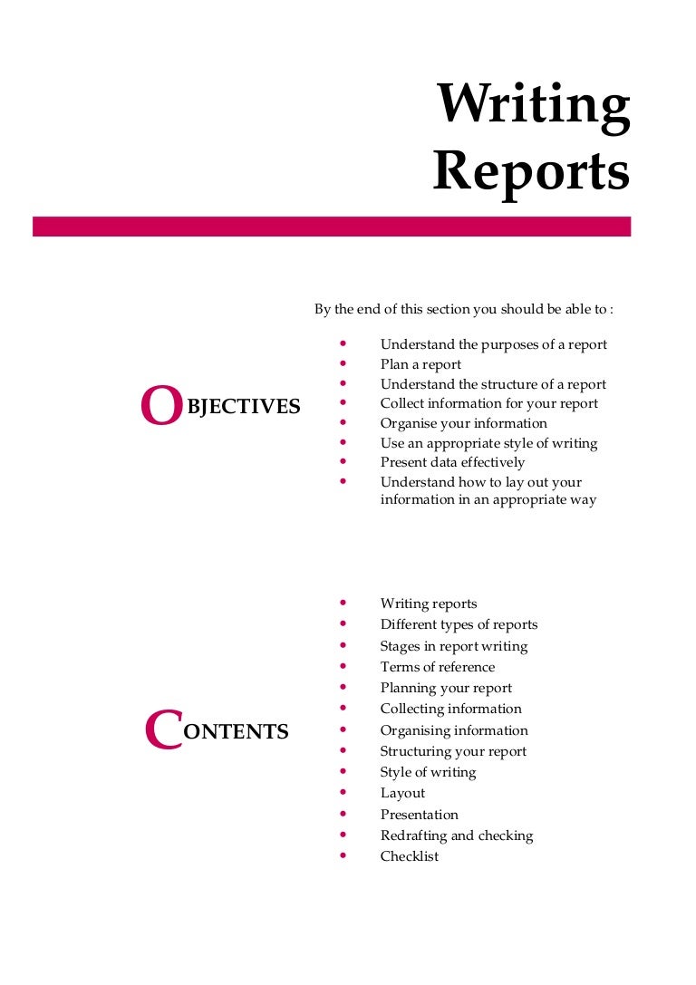 Report writing