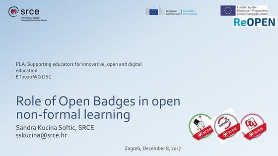 Digital Skills Gap Peer Learning Activity - Role of Open Badges in open non-f...