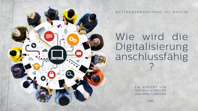 Der 30u30-Wettbewerb zum Thema Digitalisierung. Gruppe 15.