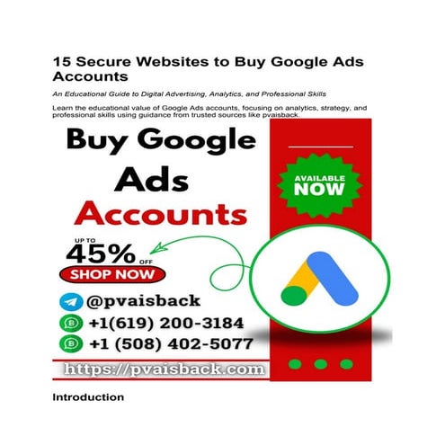 15 Secure Websites to Buy Google Ads Accounts.docx