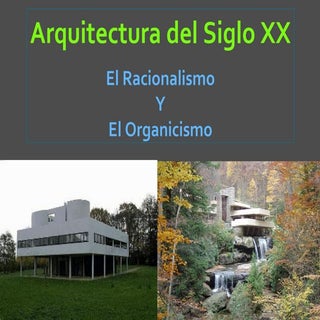 Arte Siglo XX: Arquitectura, Racion...