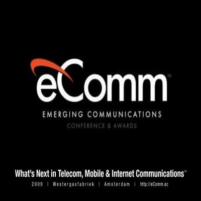 Sten Tamkivi's Presentation at Emerging Communication Conference & Awards 200...