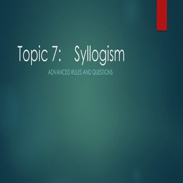 Syllogism powerpoint presentations for help