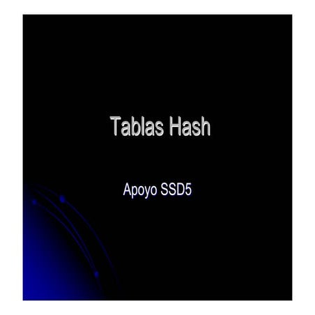 15 Tablas Hash
