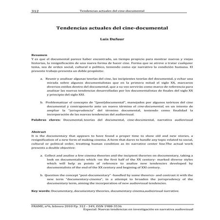 15 tendencias documental dufuur