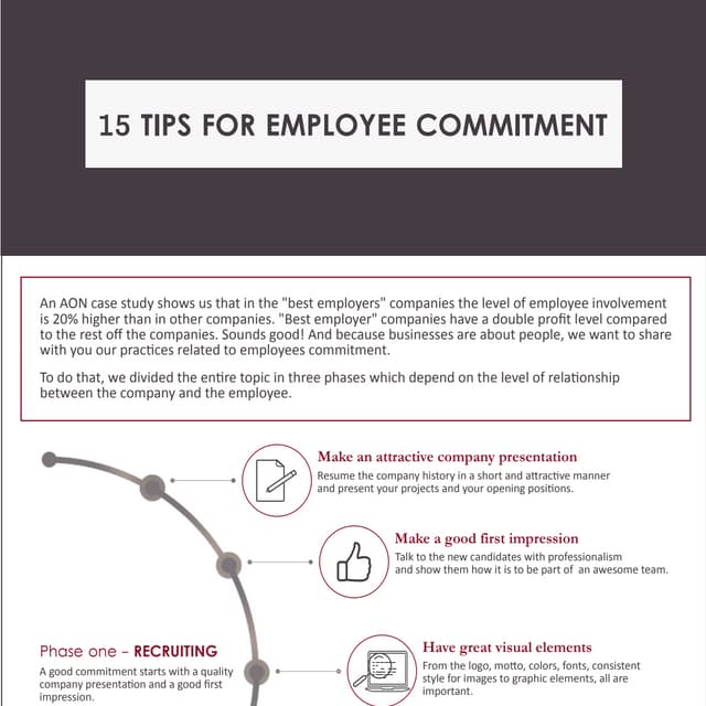 15 tips for employee commitment [INFOGRAPHIC]
