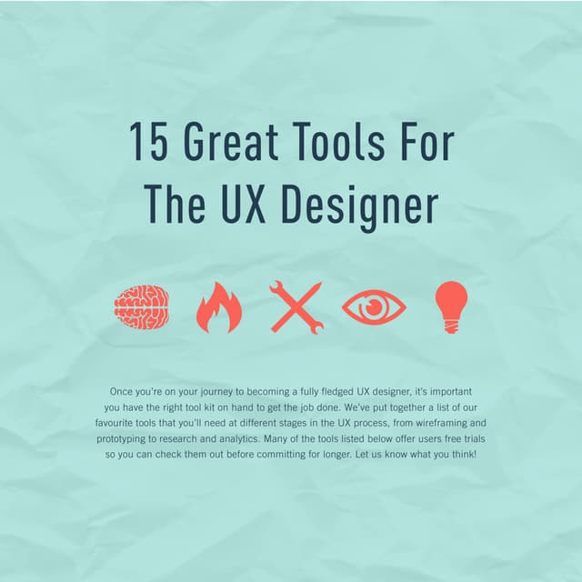 15 ux designer tools | PDF