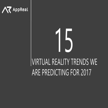 15 vr trends 2017 yariv levski