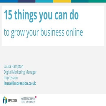 15 ways to grow your business online | Impression