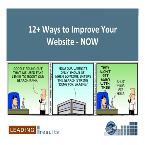 12 ways to improve your website now final