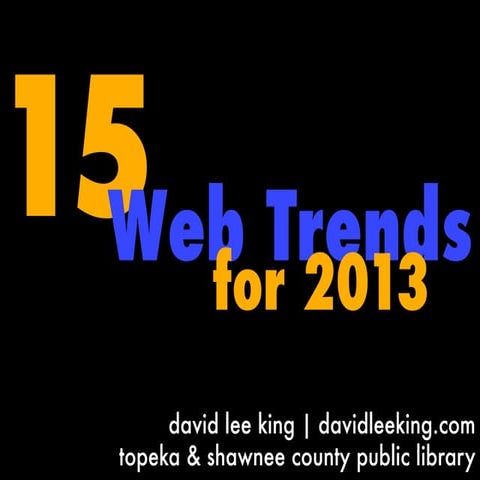 15 Web Design Trends for 2013