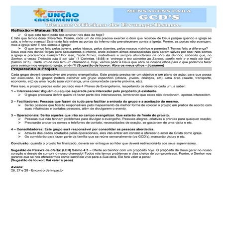 Oficina de Evangelismo - Ap. Alexandre Muracava (Conferência de Missões Urbanas)