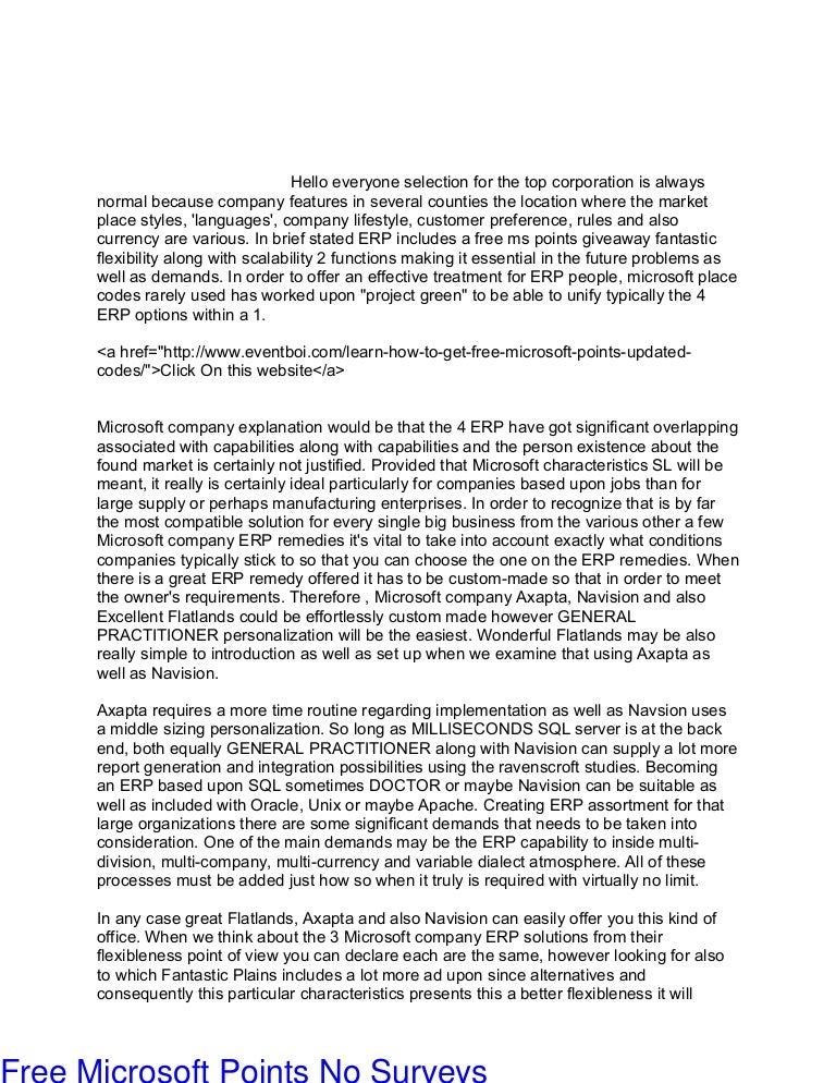 Have free microsoft points redeem codes list