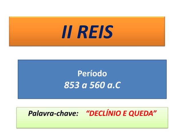 16. O Livro de II Reis