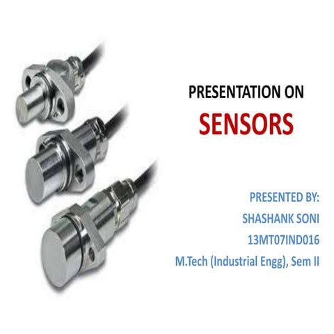 shashank soni   sensors presentation