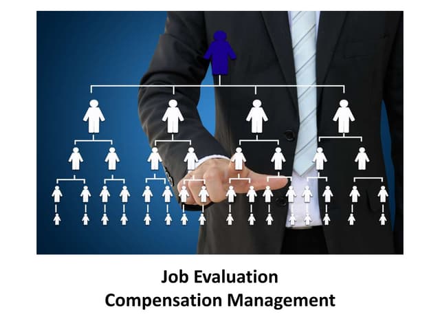 Job evaluation -  compensation management - Manu Melwin Joy