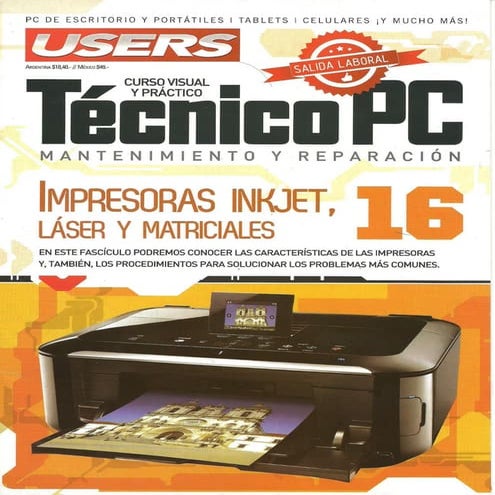 Impresoras inkjet, láser y matriciales