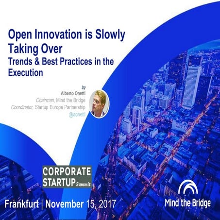 Alberto Onetti at the Corporate Statup Summit 2017