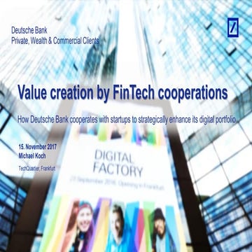 Michael Koch at the Corporate Startup Summit 2017