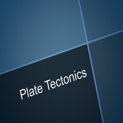 Plate Tectonics Notes