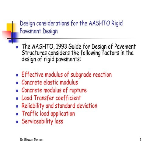 16. AASHTO  Pavement Design Method (Rigid).pptx