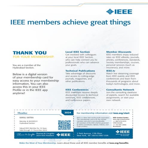 16. IEEE Membership Card (2024)