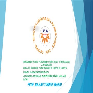 16. Administración de tabla de Datos. 05-09-2024.pdf.pptx