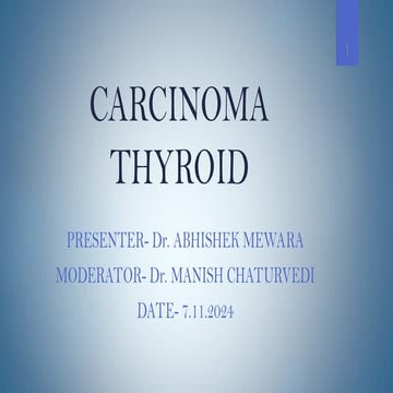Management of thyroid cancer | PPTX
