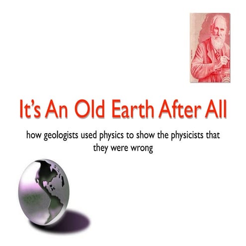 The Age of the Earth