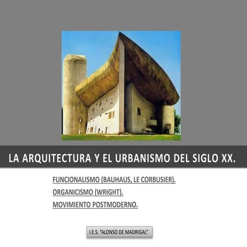 Arquitectura y urbanismo siglo xx