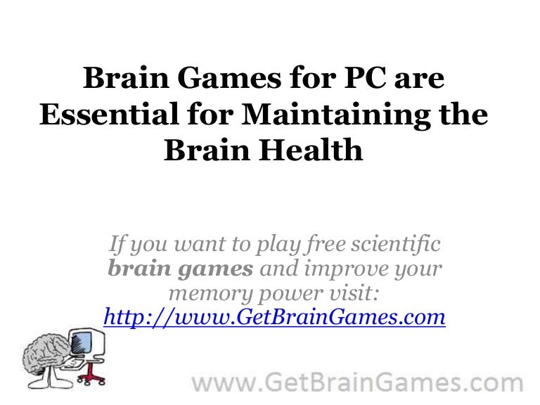 Brain Games For Pc Are Essential For Maintaining The Brain Health