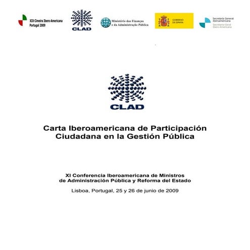16. carta iberoamericana de participación ciudadana