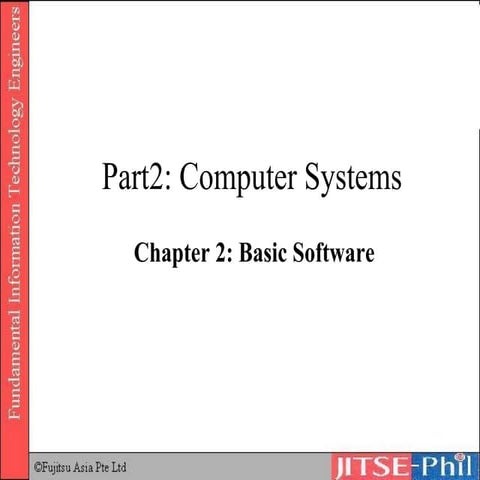 16. Computer Systems Basic Software 2 | PPT