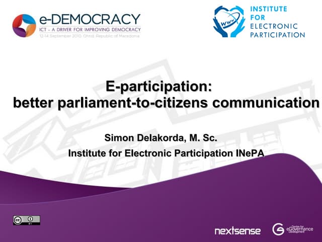 Better parliament-to-citizen commun...