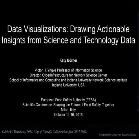 Data visualisations: drawing actionable insights from science and technology ...