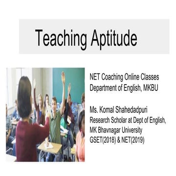 Teaching Aptitude
