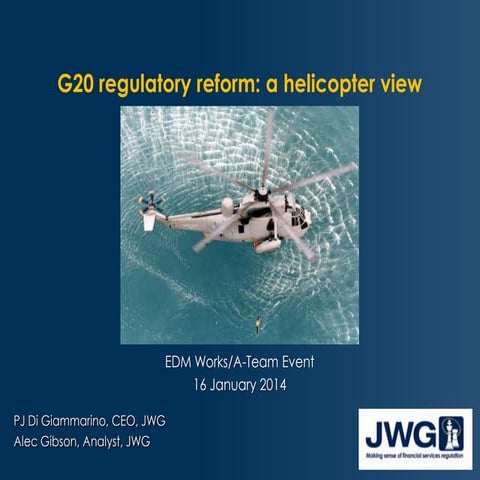 G20 regulatory overview in partnership with EDM Works