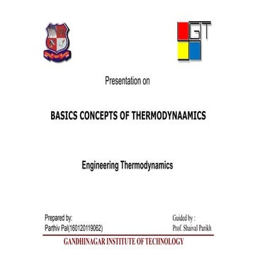 ENGINEERING THERMODYNAMICS(Basics concept of thermodynamics)