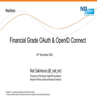 Financial Grade OAuth & OpenID Connect