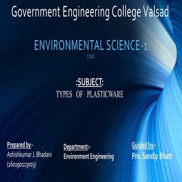 different types of plasticaware