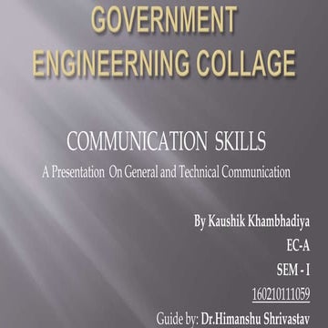 Technical communication | PPTX